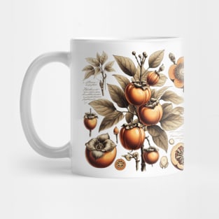 Vintage Persimmon Botanical Mug